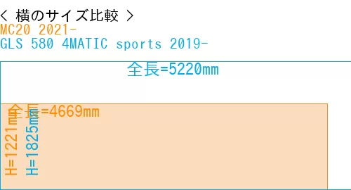 #MC20 2021- + GLS 580 4MATIC sports 2019-